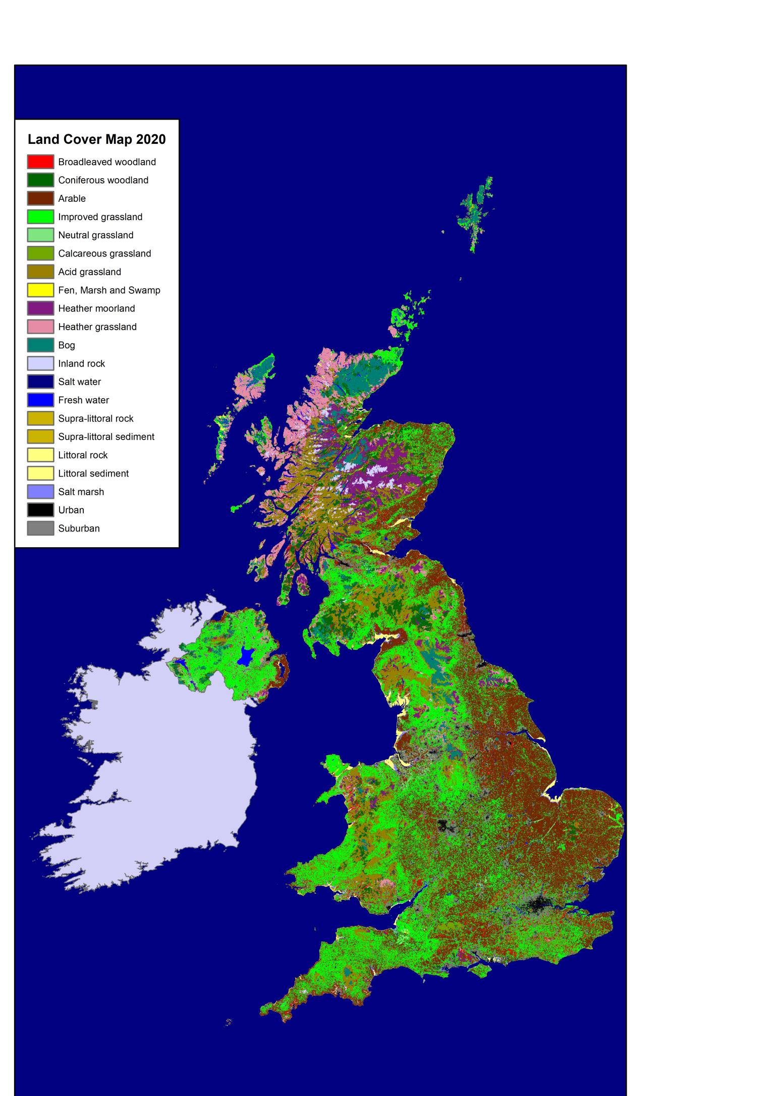 Latest Land Cover Map Provides Greater Detail About British Landscape latest-land-cover-map-provides-greater-detail-about-british-landscape